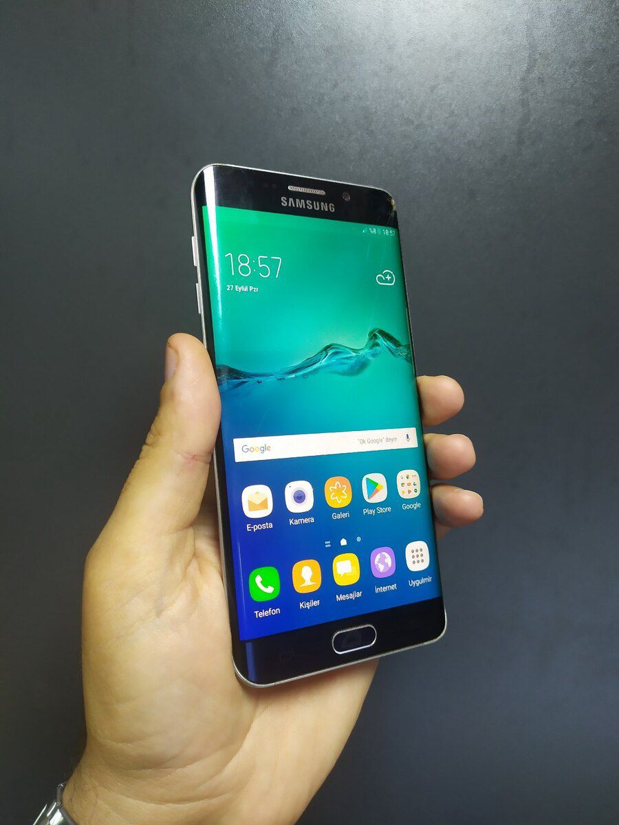 Samsung Galaxy S6 edge+ Black Sapphire 32GB/4GB — Smartfonlar, Bakı (4)