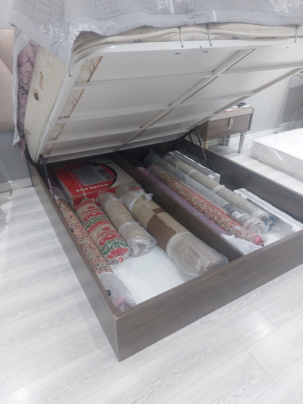 İşlənmiş, İkinəfərlik çarpayı, Bazalı, Matras ilə, Siyirməsiz — Yataqlar, Bakı (5)