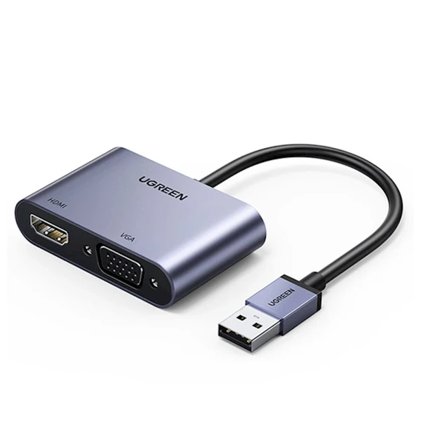 Ugreen CM449 USB 3.0 to HDMI / VGA Converter 20518 — Bakı