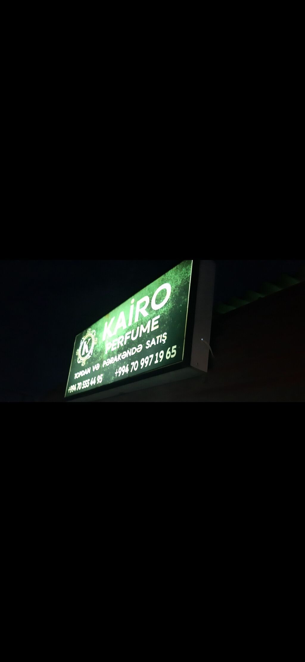 Kairo Perfume – ətir mağazası İşıqlı Reklam lövhələri. Hamısı bir — Ətir, Bakı (3)