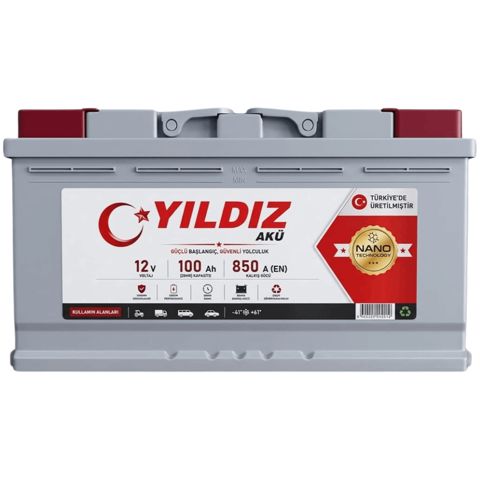 Avtomobil üçün akkumulyator Yıldız 100AH-850 SAE — Bakı
