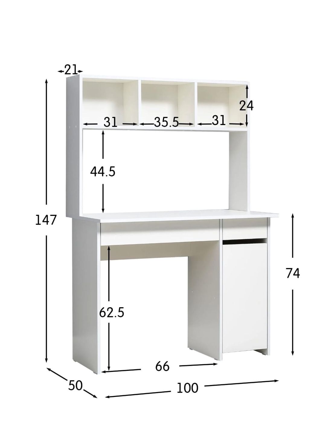 Yazı masası MV13900387, Ldsp, 100x50x147 sm — Mallar, Bakı (3)