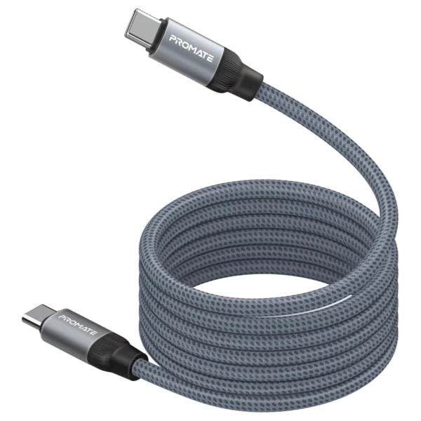 Promate Usb-c Cable Sprıngy .Black 60W — Bakı