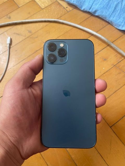 IPhone 12 Pro Max, 128 GB, Pacific Blue, Simsiz şarj, Face ID — Bakı