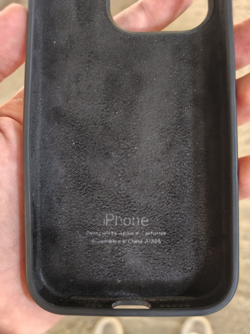 Apple iPhone üçün orijinal silikon/rezin qoruyucu keys - Rəng: qara — Digər, Bakı (5)