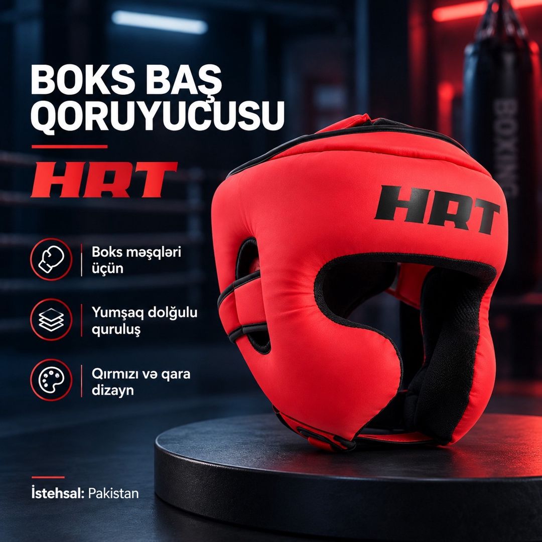 Boks dəbilqəsi Hard Touch, qırmızı, ölçü XL — Mallar, Bakı