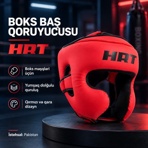 Boks dəbilqəsi Hard Touch, qırmızı, ölçü XL — Bakı