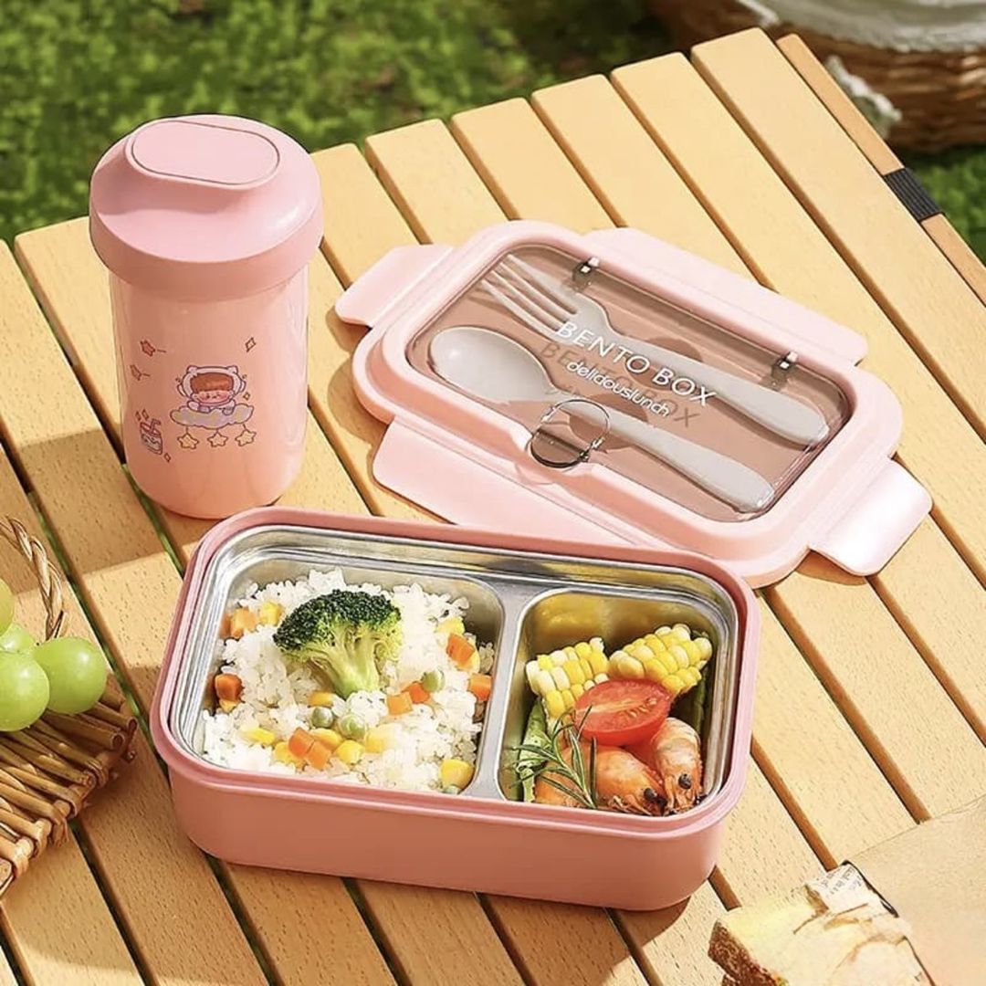 Bento Box iki bölməli nahar qabı dəsti — Qablar və mətbəx əşyaları, Bakı (2)