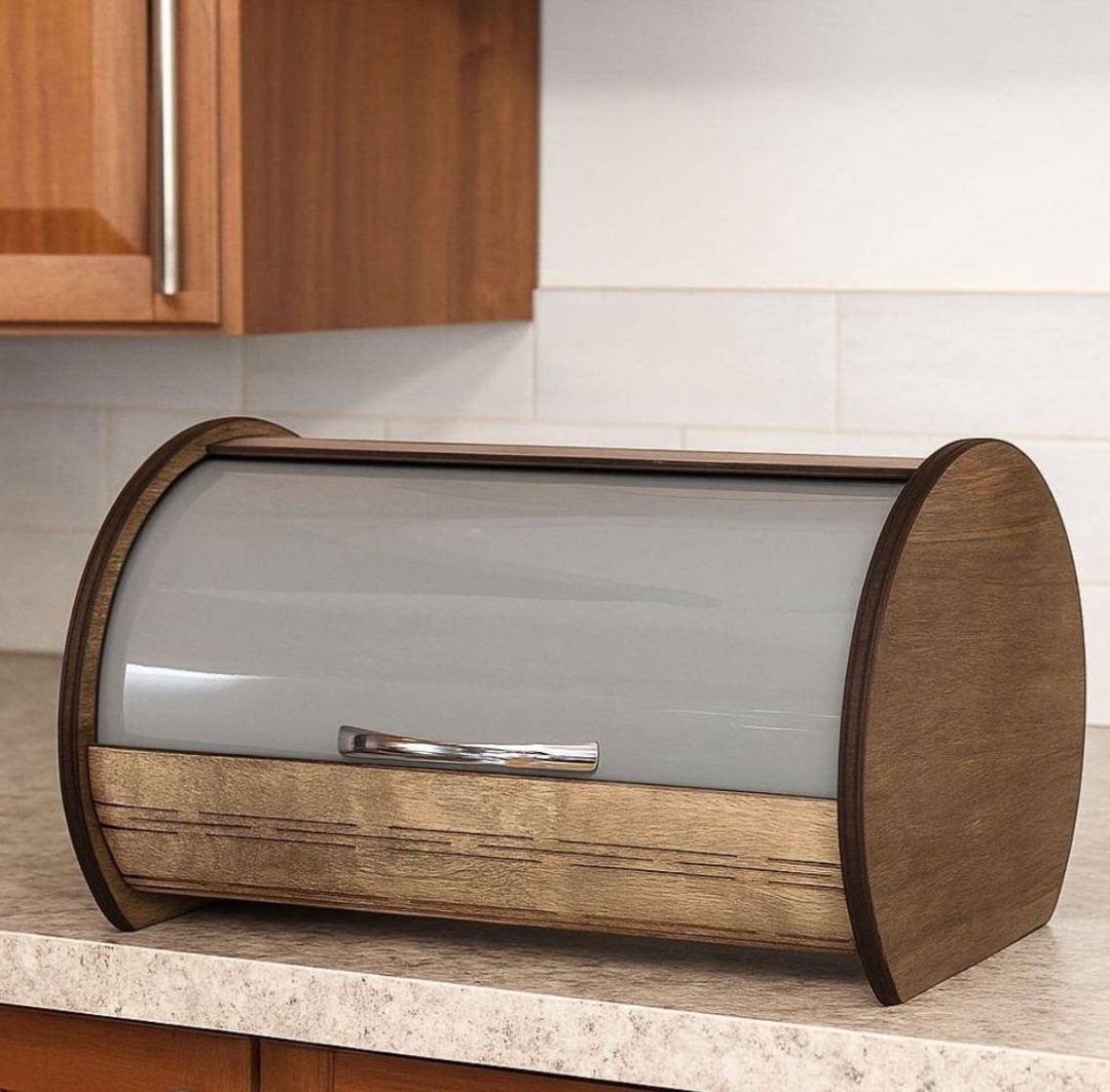 Çörək qabı Hiper Store HPRS_000124, metal/taxta, qəhvəyi — Mallar, Bakı
