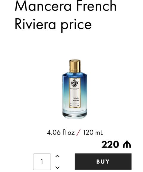 Mancera French Riviera – 120 ml (4.06 fl oz) - Növ: Eau de Parfum — Bakı