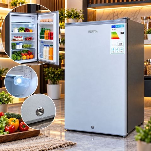 Yeni 1 qapılı Soyuducu Satılır, rəng - Gümüşü, Dolab içi — Bakı