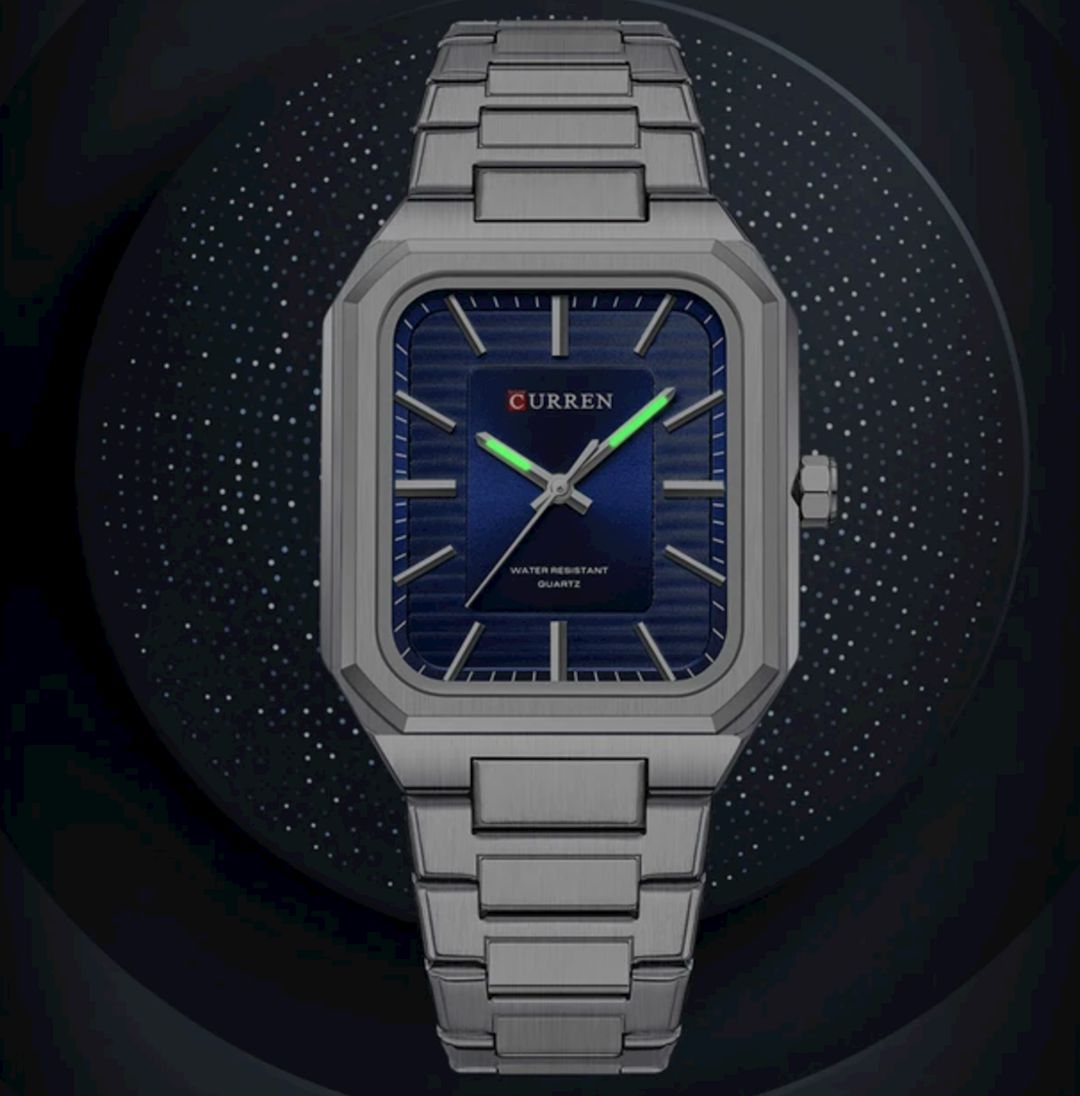 Kişi qol saatı Curren CU8457 Silver/Blue — Mallar, Bakı (3)