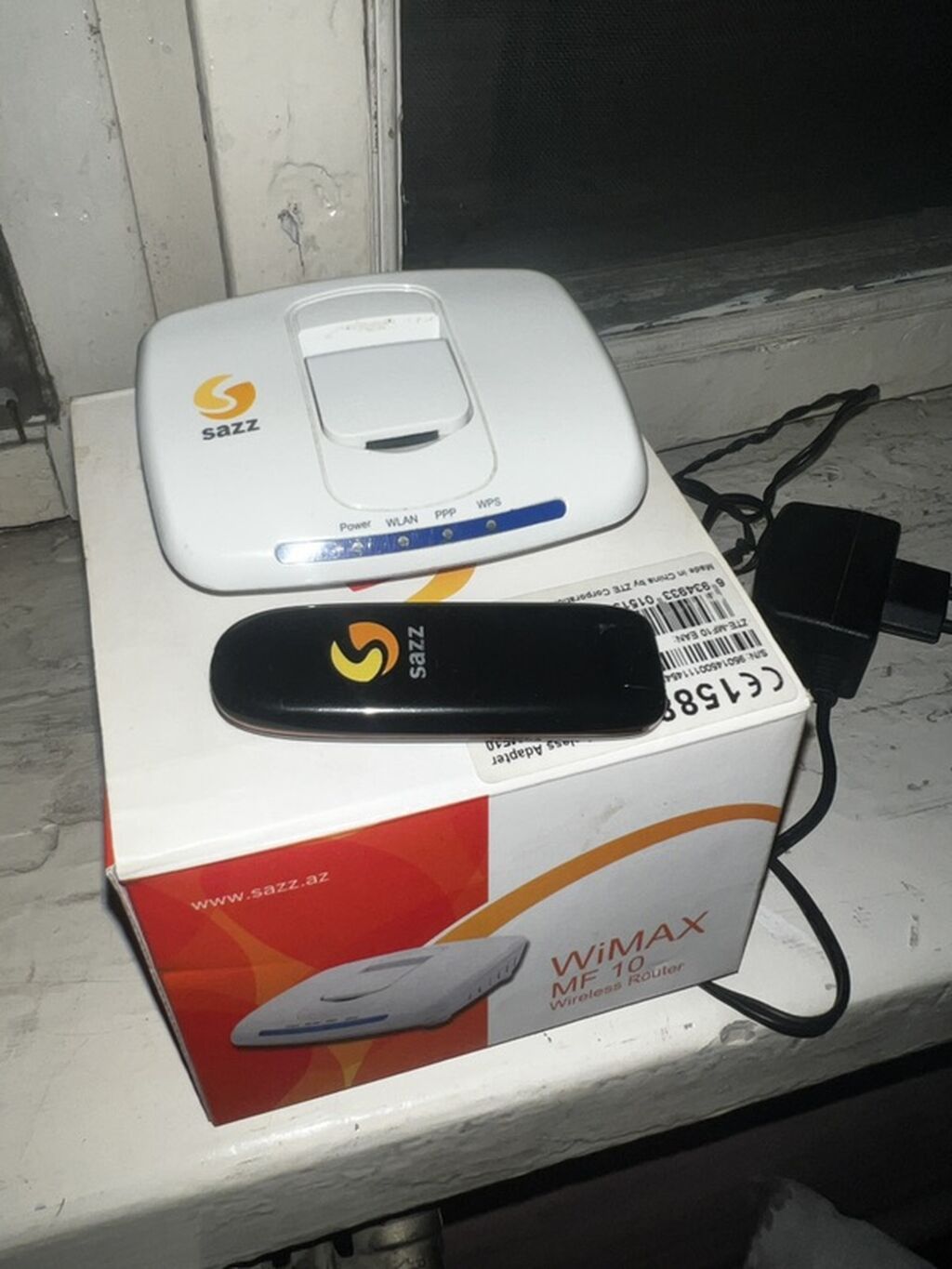 Sazz WiMAX MF10 simsiz router + Sazz USB modem dəsti Xüsusiyyətlər — Şəbəkə və server avadanlığı, Bakı