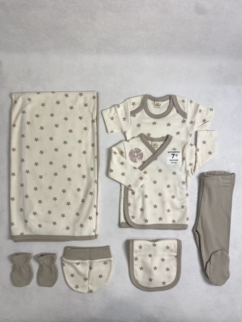 Yenidoğulmuş üçün dəst, boz, pambıq, 0-3 ay — Bakı