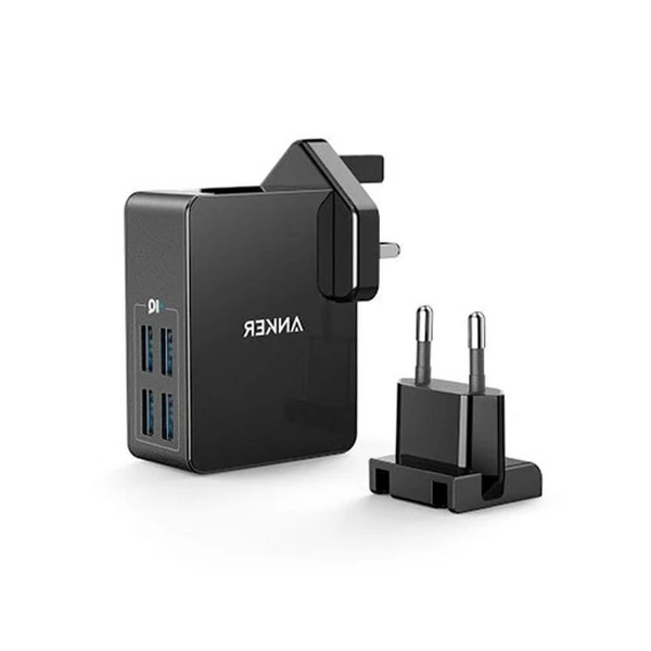 Anker Charger Powerport 4 Lite Black A2042L11 — Bakı