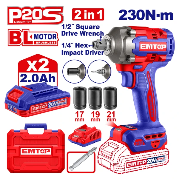 Cordless impact driver&wrench ECIWL20236 — OnMaster — Təmir və tikinti