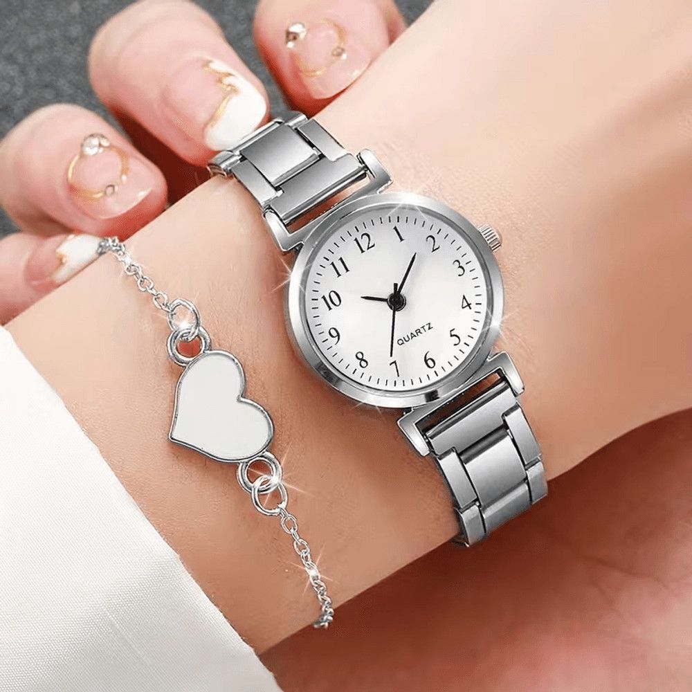 Qol saatı və qolbaq qadınlar üçün C-80 Silver/White — Mallar, Bakı (2)