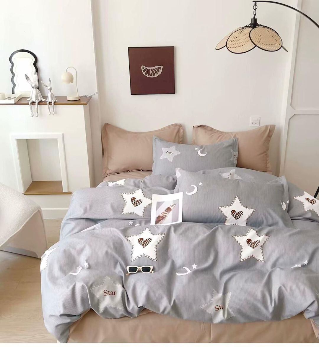 Yataq dəsti Zarina Home SHA-00003234, avro, rəngbərəng, ranfors, yorğan üzü 200x230 sm, mələfə 250x250 sm, yastıq üzü 50х70 sm/2 əd — Mallar, Bakı
