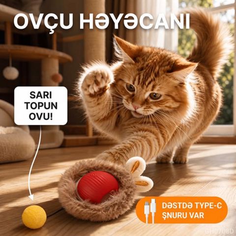 Pişik və İtlər üçün Ağıllı İnteraktiv Oyuncaq EB_1440 — Bakı