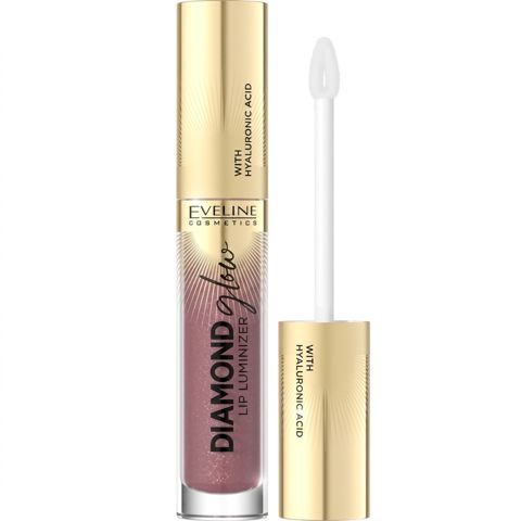 Dodaq parladıcısı Eveline Cosmetics Diamond Glow Lip Luminizer 11 Rose Nude — Bakı