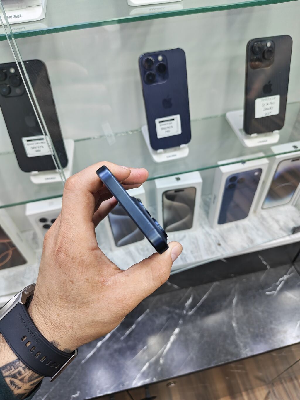 IPhone 15 Pro, 128 GB, Blue Titanium, Zəmanət, Simsiz şarj, Face ID — Apple iPhone, Bakı (5)