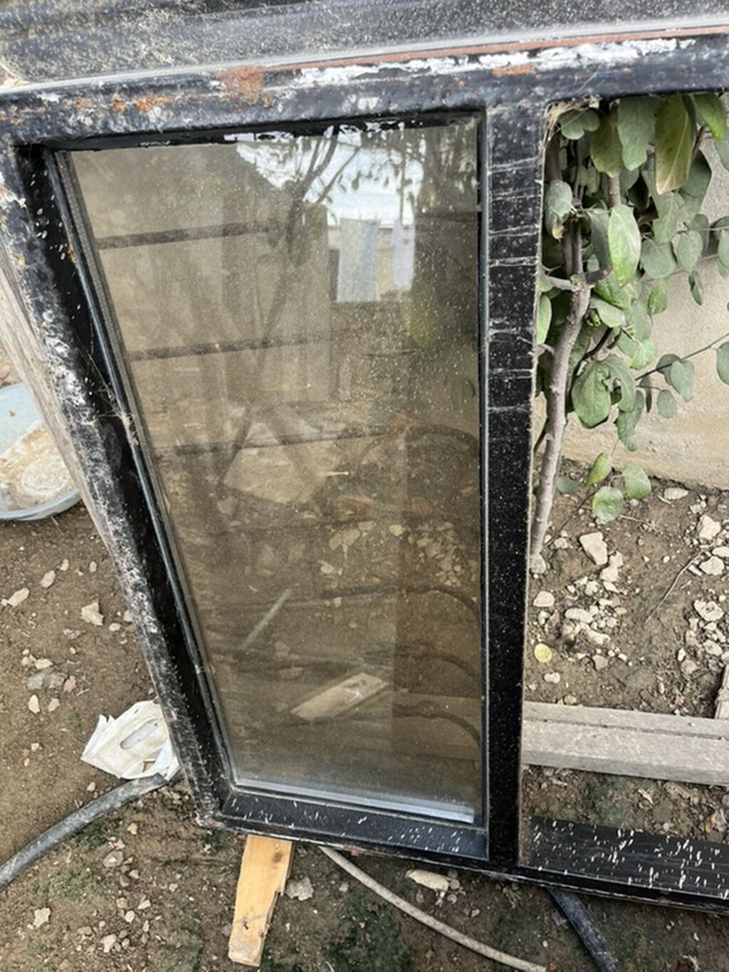 Dəmir giriş qapısı və metal çərçivəli şüşə yan panel dəsti Qapi yaxsi — Pəncərələr, qapılar, balkonlar, Digah (2)