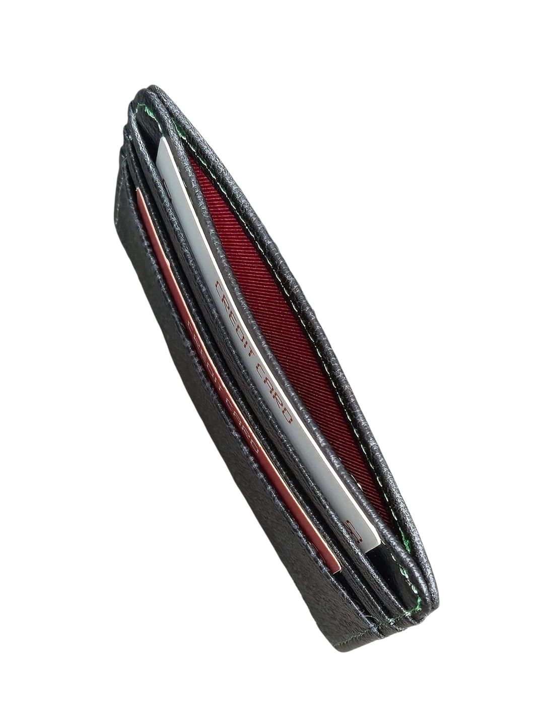 Uniseks kart tutucu, poliuretan, 7 kart bölməsi, boz, 10.5x8 sm, Çin istehsalı - WCo_Cardhloder_Snakeskin-222 — Mallar, Bakı (3)