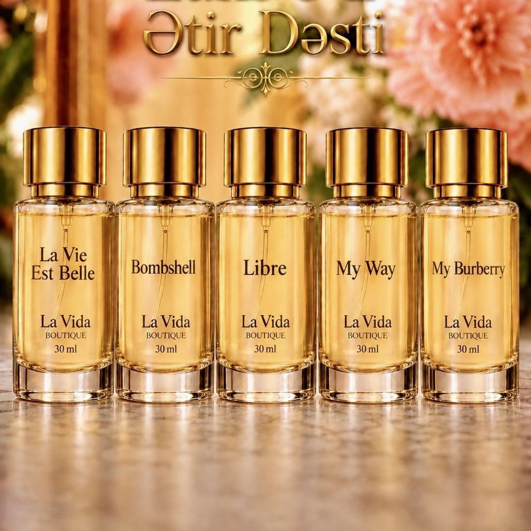 No Brand ətir dəsti qadınlar üçün (ətir suyu La Vie Est Belle/Libre/ My Burberry/Bombshell/My Way 30 ml x 5 əd) — Mallar, Bakı
