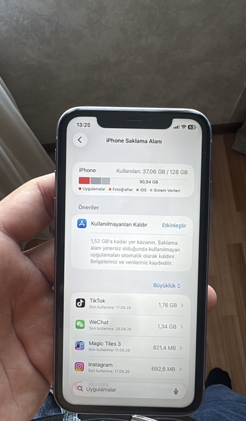 IPhone 11, 128 GB, Göy, Face ID — Apple iPhone, Bakı (3)