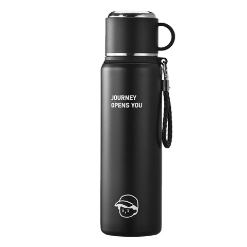 Termos CP600B, 600 ml, paslanmayan polad, qara — Bakı