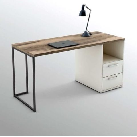 Yazı masası Elegant Wood ZARR261, laminat, ağ/qəhvəyi — Bakı