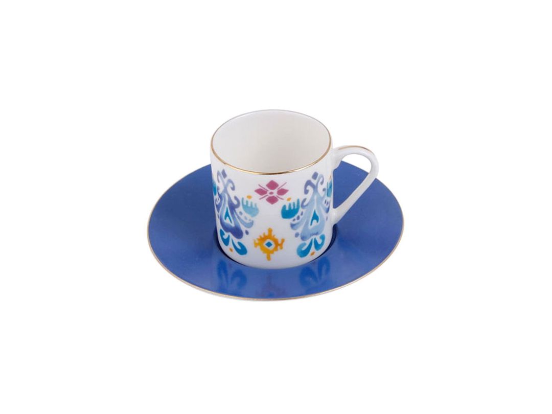 Qəhvə dəsti Porland Posh 04ALM005546, 90 ml, 12 parça, rəngbərəng — Mallar, Bakı (2)