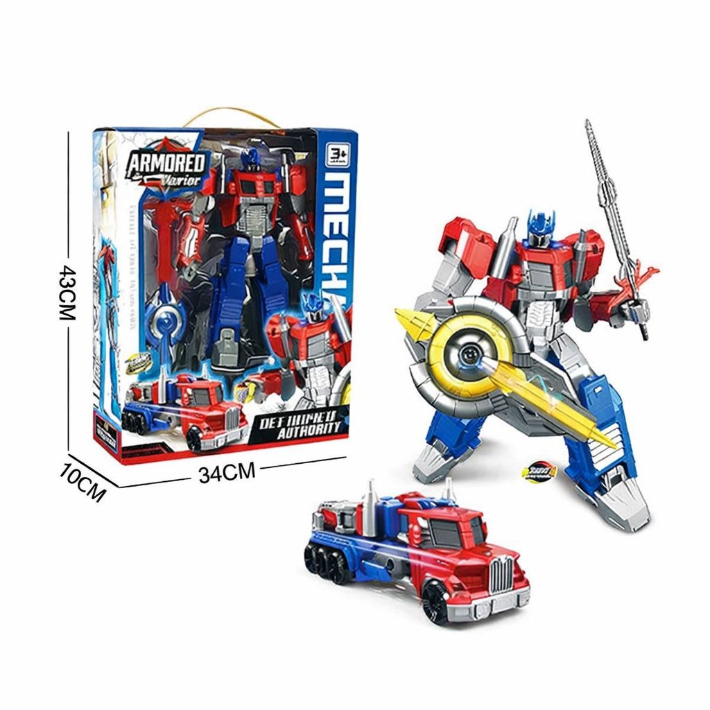Robot-transformer Optimus Prime Diformed Autobot, 3+ yaş, rəngbərəng, 29 sm — Mallar, Bakı (3)