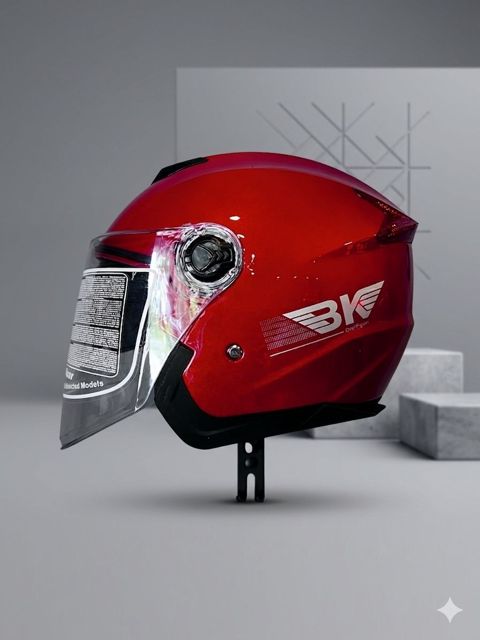 BK moto dəbilqə qırmızı — Bakı
