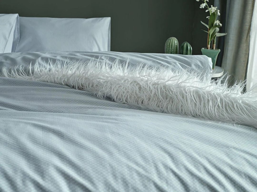 Yataq dəsti Doqu Home Dreamlife, yorğan üzü 200x220 sm, mələfə 240x260 sm, 2 əd yastıq üzü 50x70 sm, ikinəfərlik, рambıq, mavi — Mallar, Bakı (3)
