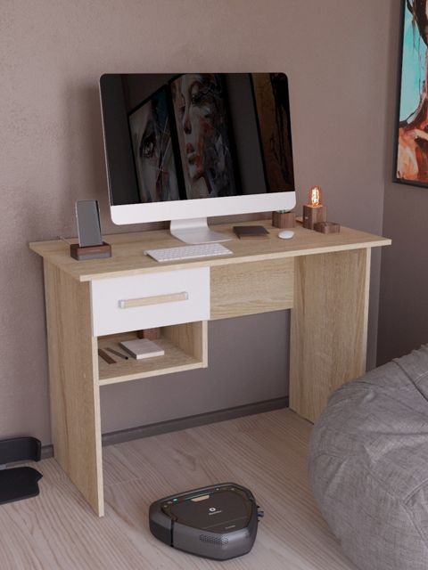 Yazı masası Letta 75x50x104 sm, 2 rəf, Ldsp, qəhvəyi — Bakı