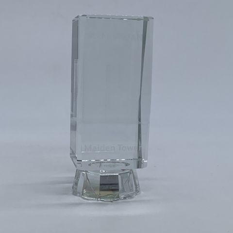 Suvenir 654C işıqlı, şüşə, şəffaf, 12x5 sm — Bakı