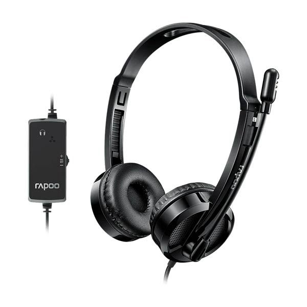 Rapoo H120 USB Stereo Headset Black — Mallar, Bakı