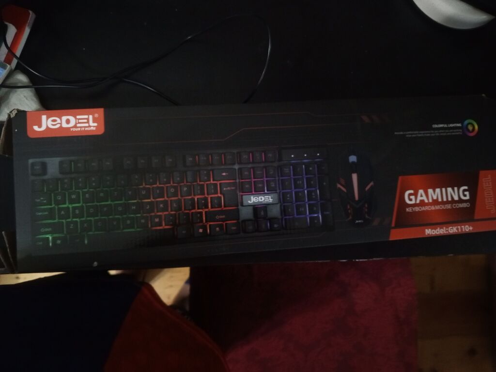 Jedel GK110+ Gaming Keyboard (USB) Endrim olunacaq alana RGBdir — Klaviaturalar və siçanlar, Bakı (4)