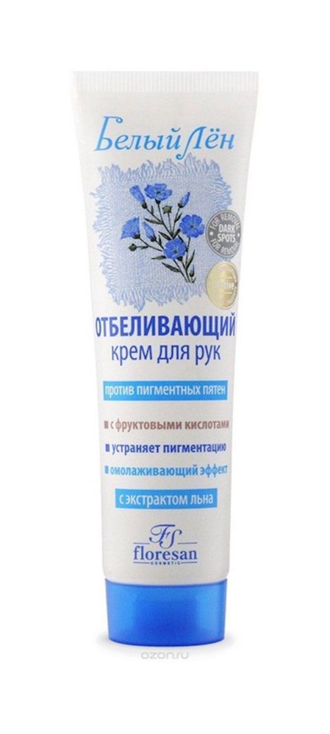 Əl kremi Floresan Cosmetic Ağ Kətan Ağardıcı 100 ml — Bakı
