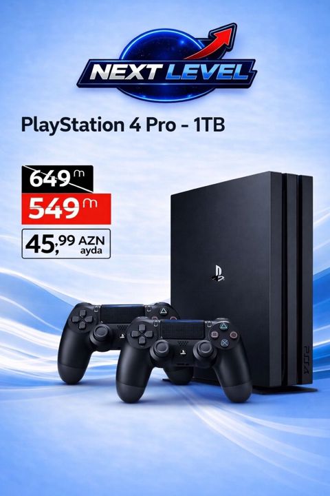 Sony PlayStation 4 Pro 1TB — Bakı