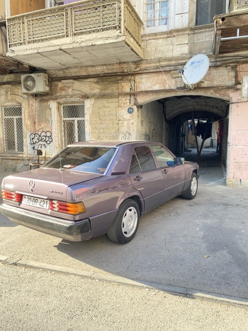 Mercedes-Benz 190 (W201): 2 l 1991 il Sedan 90-BR-421 — Avtomobillər, Bakı (4)