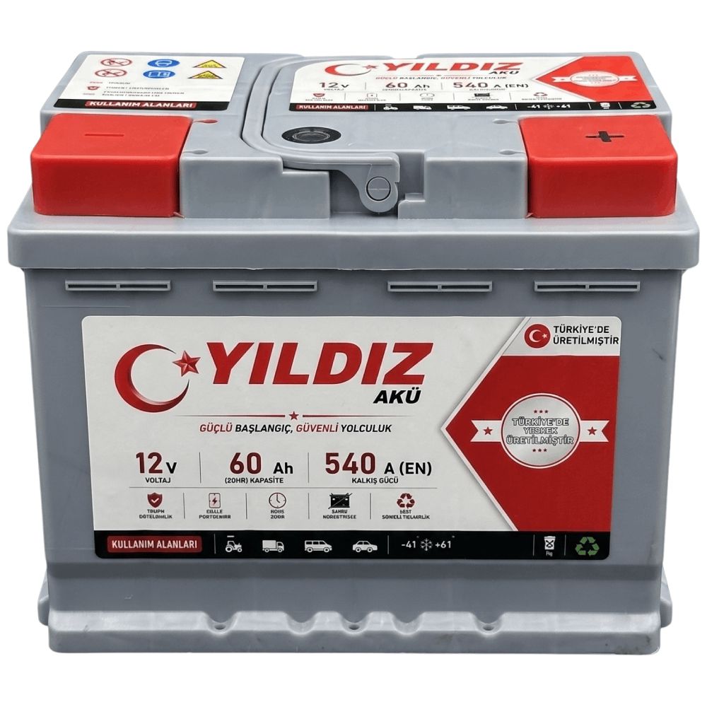 Avtomobil üçün akkumulyator Yıldız 60AH-540 SAE — Akkumulyatorlar, Bakı