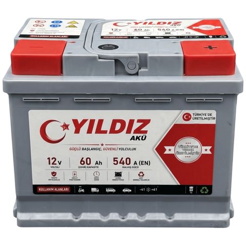 Avtomobil üçün akkumulyator Yıldız 60AH-540 SAE — Bakı