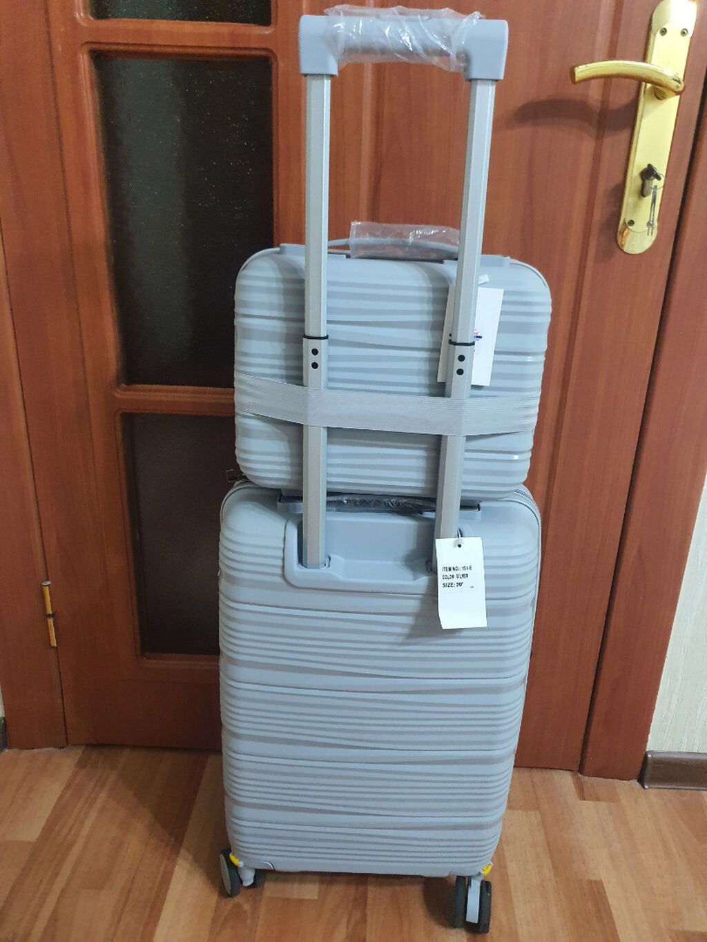Sərnişin dəsti – 2 hissəli sərt korpuslu çamadan və kosmetik/əl — Çamadanlar, Bakı