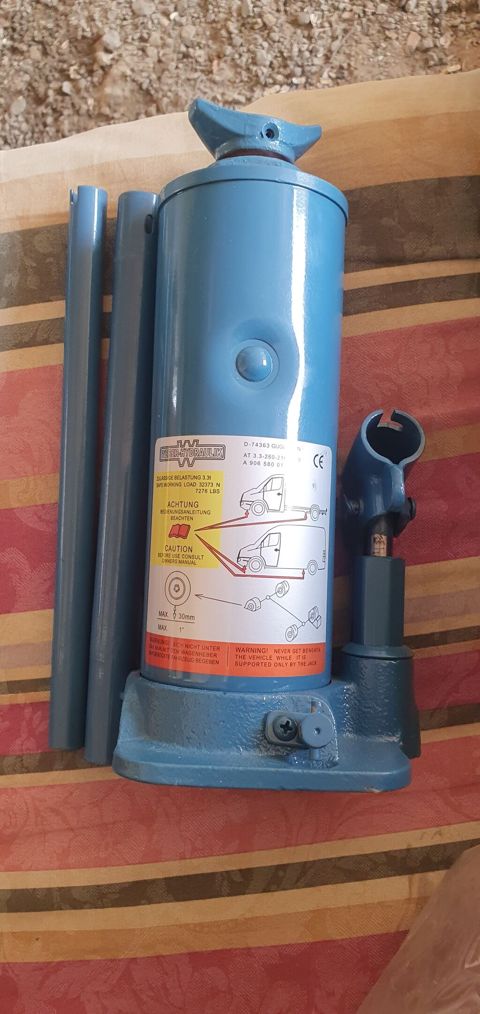 Weber-Hydraulik hidravlik “bottle jack” krikosu - Daşıma gücü: 3.3 t — Masazır