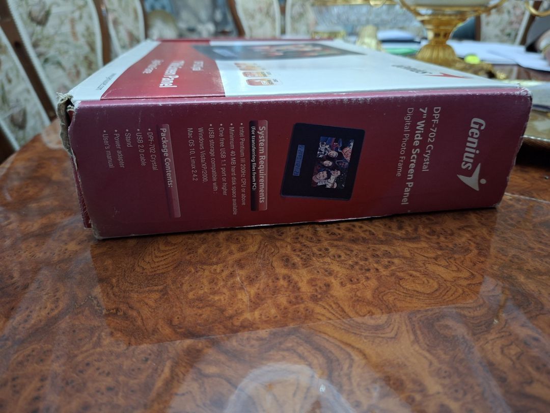Fotoçərçivə Genius DPF-702 Crystal — Dekor və interyeri, Bakı (2)