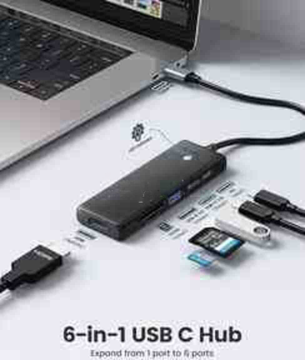 Docking station Orico PWD-6PS-BK-EP 6-in-1 USB 3.0 — Elektronika, Bakı (2)