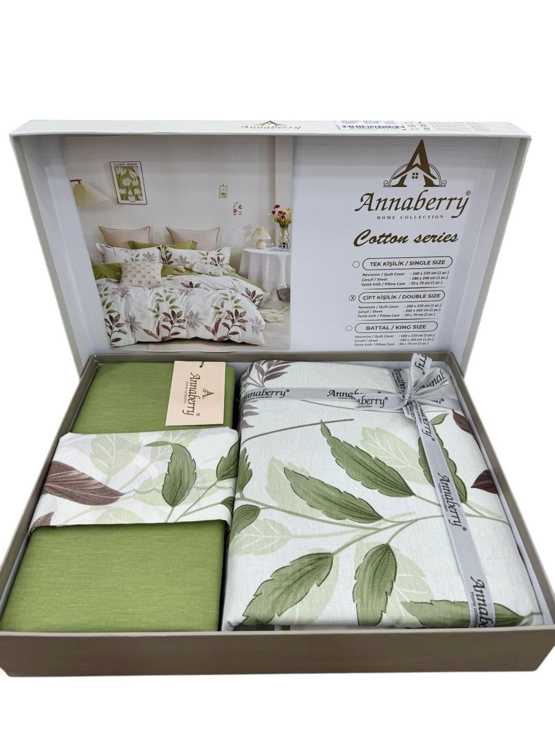 Yataq dəsti Annaberry Cotton Series BL0632 yorğan üzü 160x220 sm, mələfə 180x240 sm, yastıq üzü 50x70 sm, birnəfərlik, misir pambığı, rəngbərəng — Mallar, Bakı (2)