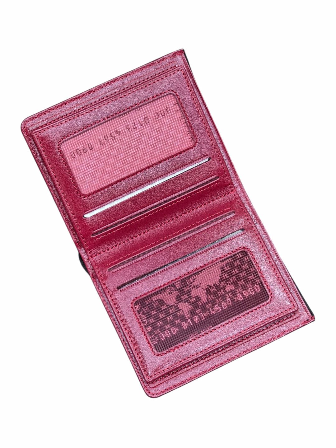 Unisex pulqabı, təbii dəri, 16 kart bölməsi, Türkiyə istehsalı, qara-qırmızı - Tergan_1672_Black-Red — Mallar, Bakı (3)